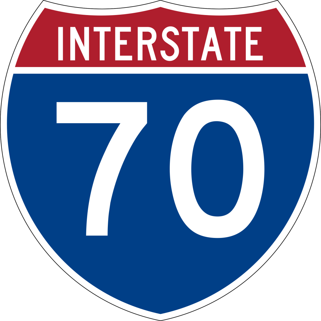 Symbol for Interstate 70 (I-70)